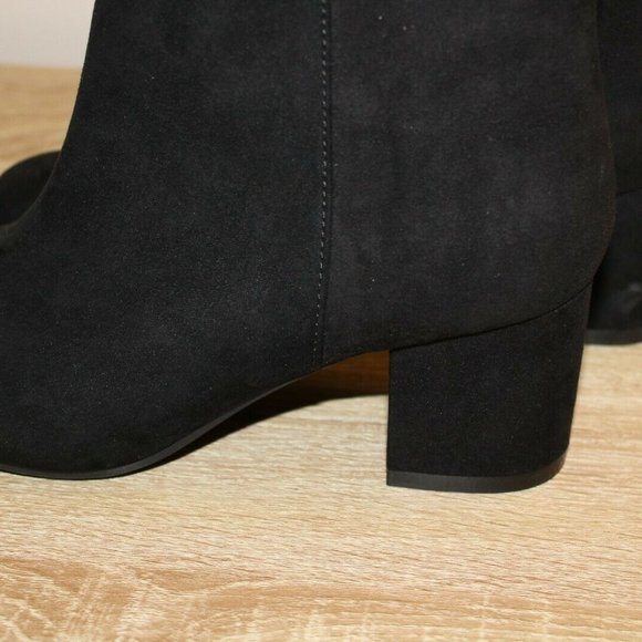 Time and Tru Women's Mid Ankle Boot Faux Suede - Picture 4 of 5